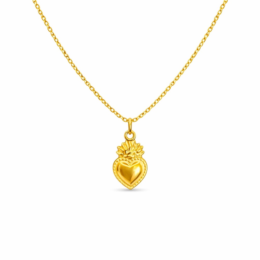 The Sacred Flame Heart Necklace